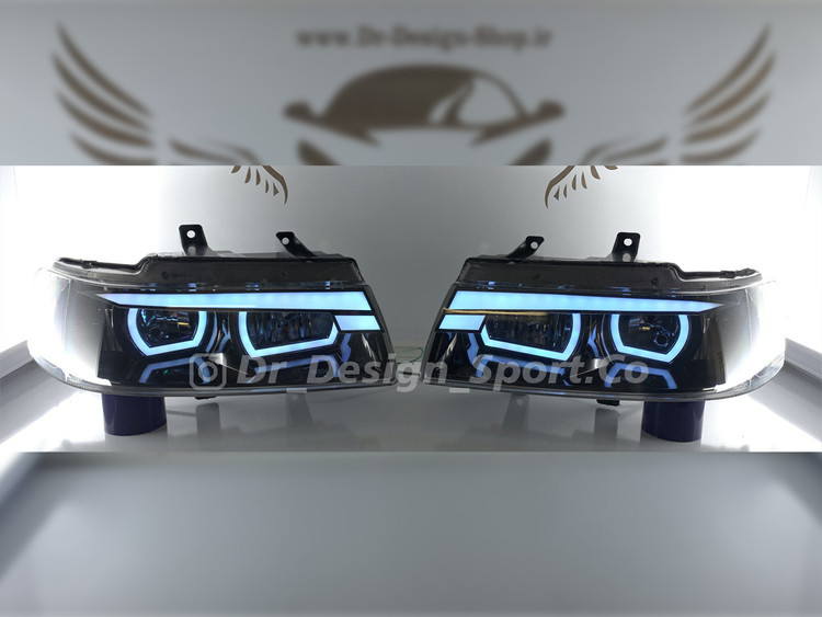 چراغ جلو اسپرت سمند طرح دمون سفید