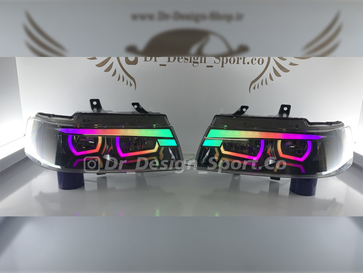 چراغ جلو اسپرت سمند طرح دمون فولکالر