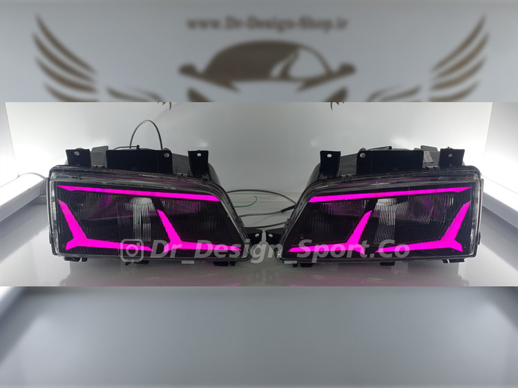 چراغ جلو اسپرت 405 طرح اونتادور صورتی