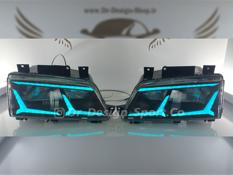 چراغ جلو اسپرت 405 طرح اونتادور آبی یخی