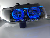 چراغ جلو اسپرت سمند مدرن طرح یو آبی دو حالته