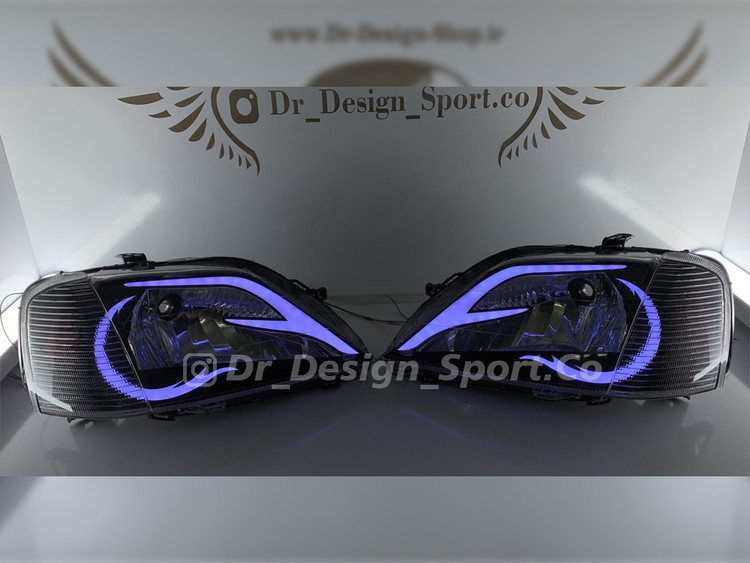 چراغ جلو اسپرت ال 90 طرح اف سفید