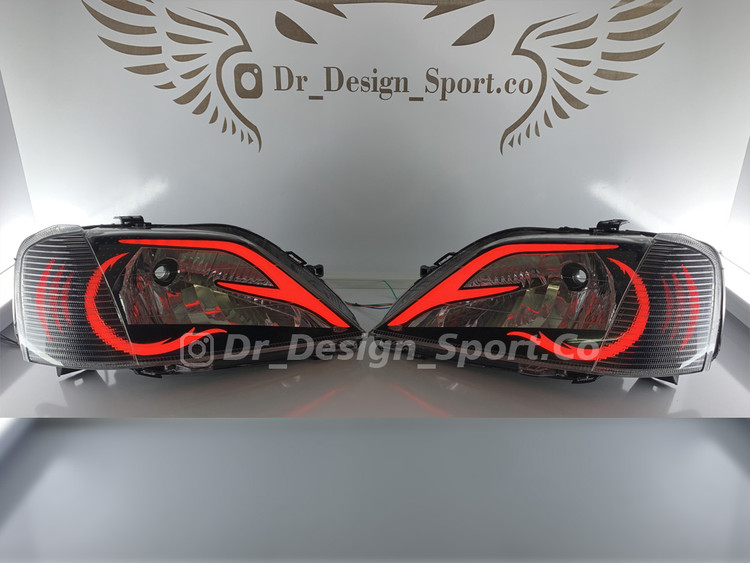 چراغ جلو اسپرت ال 90 طرح اف قرمز