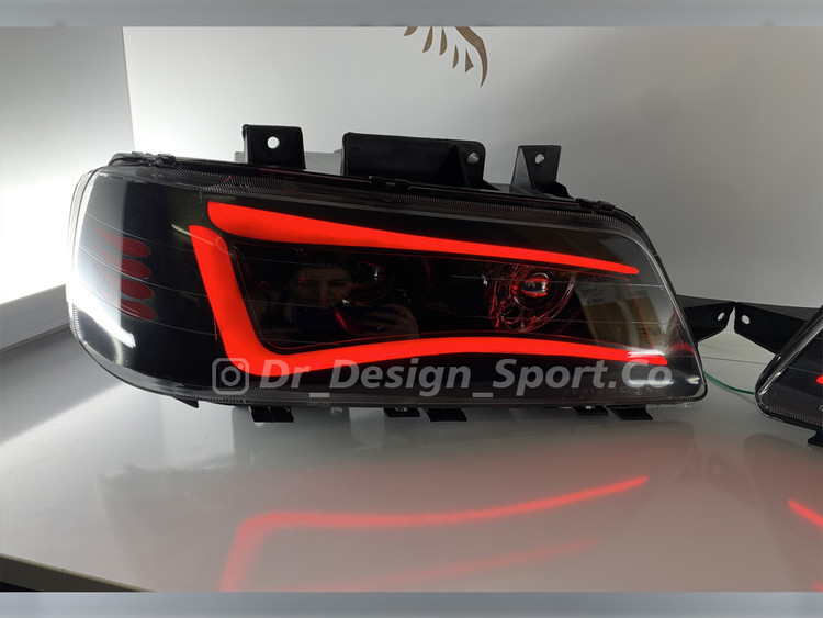 چراغ جلو اسپرت پژو 405 طرح کامارو قرمز