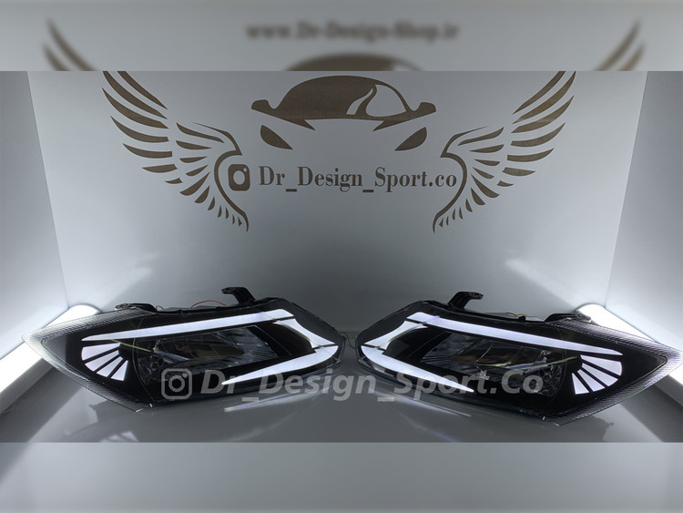 چراغ جلو اسپرت ساینا و کوییک طرح ورس سفید