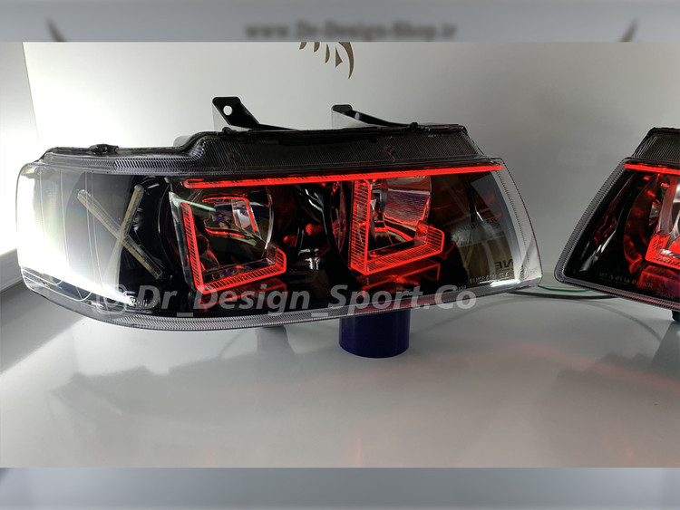 چراغ جلو اسپرت سمند طرح ال قرمز دو حالته