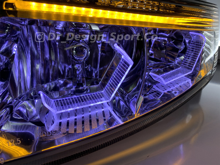 چراغ جلو اسپرت سمند سورن طرح هگزا سفید