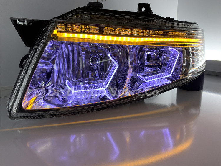 چراغ جلو اسپرت سمند سورن طرح هگزا سفید