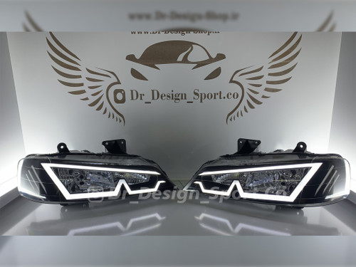 چراغ جلو اسپرت پارس طرح ام سفید
