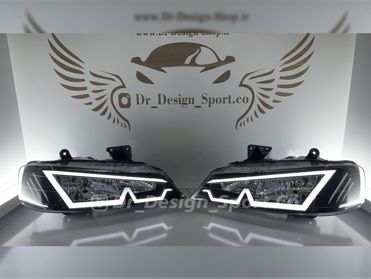 چراغ جلو اسپرت پارس طرح ام سفید