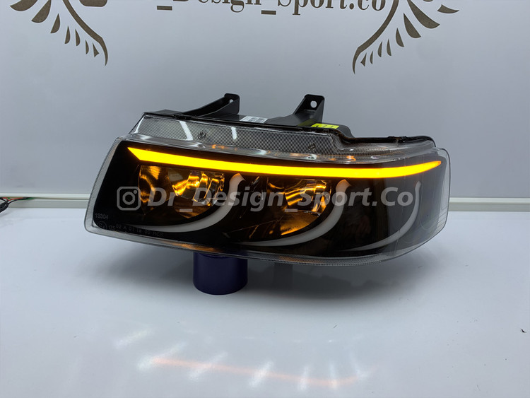 چراغ جلو اسپرت سمند طرح کراب راهنما ال ای دی سفید