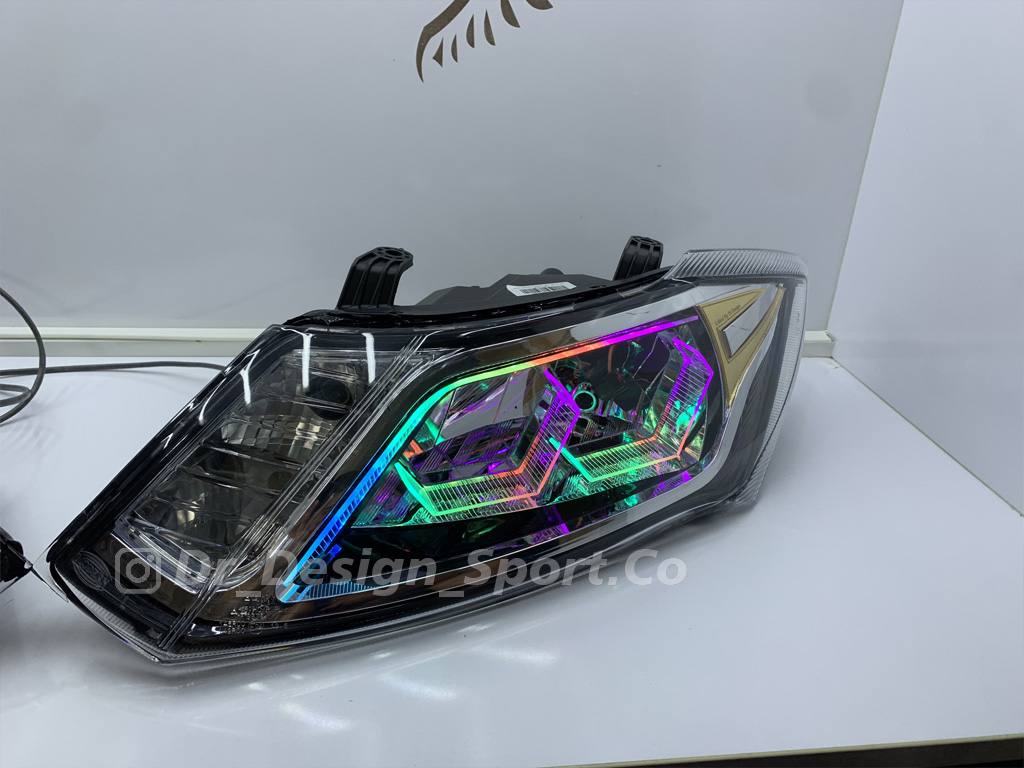 چراغ جلو اسپرت کوییک و ساینا طرح هگزا فولکالر