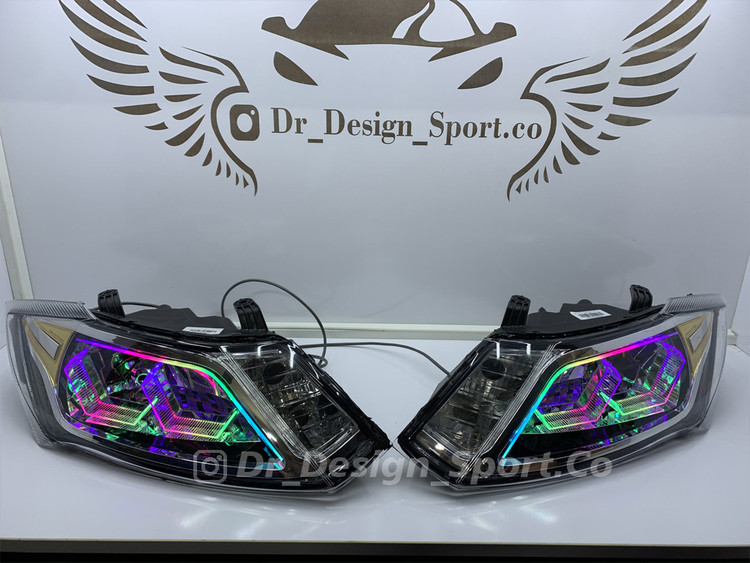 چراغ جلو اسپرت کوییک و ساینا طرح هگزا فولکالر