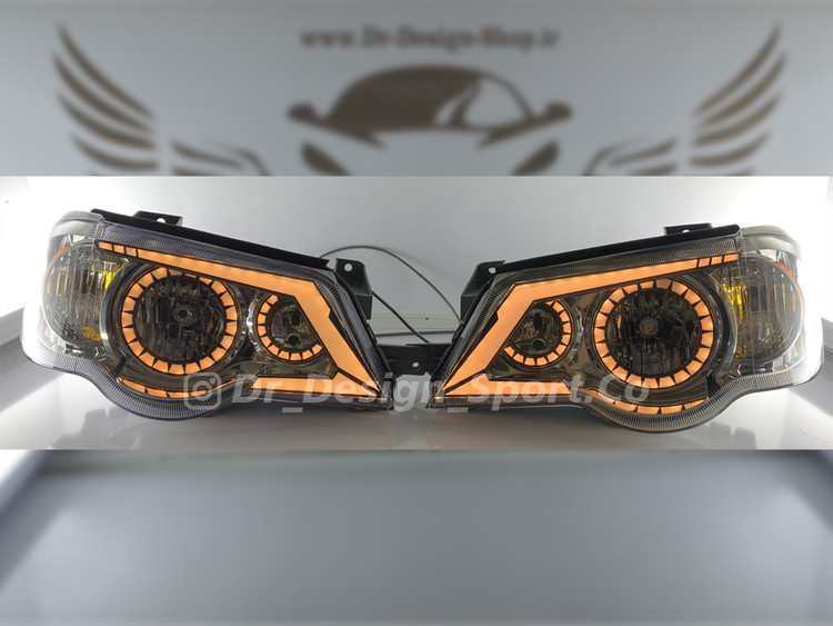 چراغ جلو اسپرت پراید 132 و 111 طرح اف 500 انبه ای