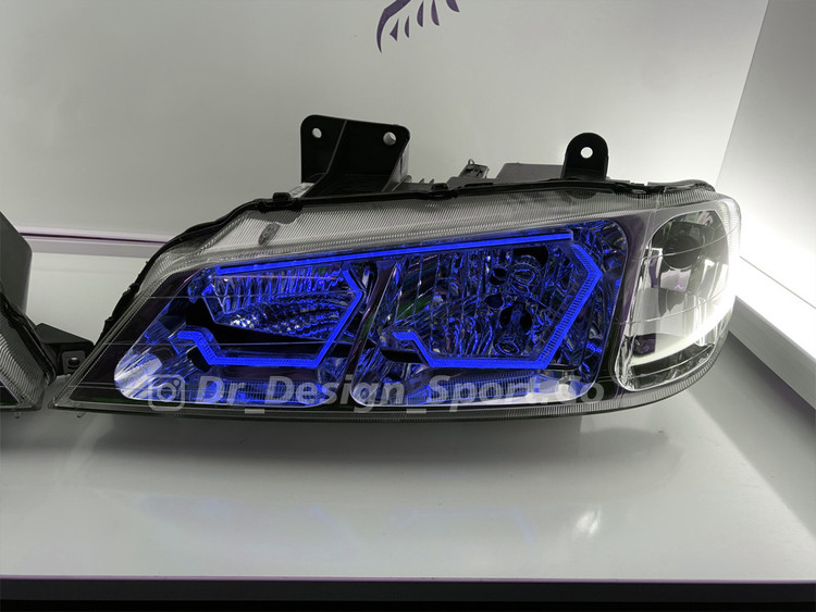 چراغ جلو اسپرت پارس طرح یاکوزا سه بعدی آبی دو حالته