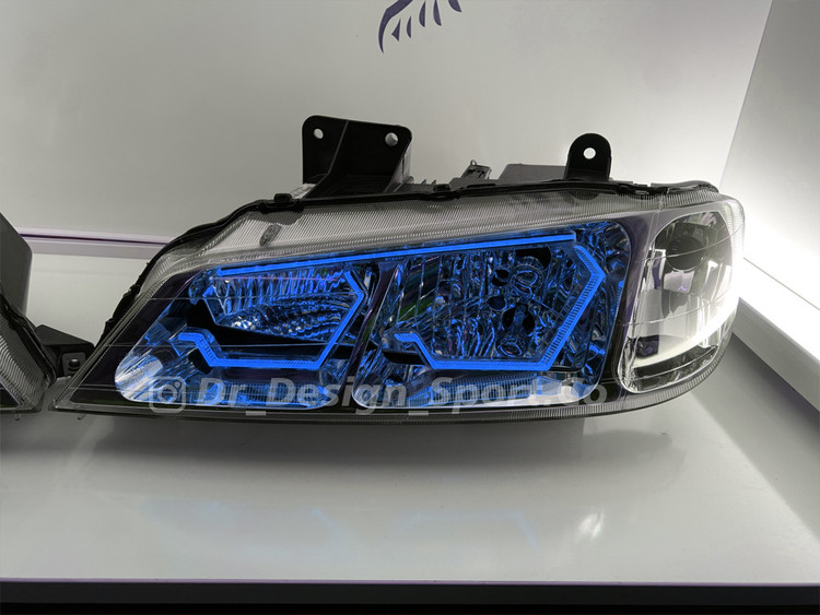 چراغ جلو اسپرت پارس طرح یاکوزا سه بعدی آبی یخی دو حالته