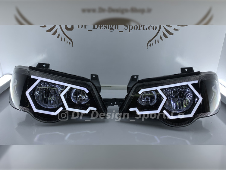 چراغ اسپرت پراید 132 و 111 طرح بی ام و سفید