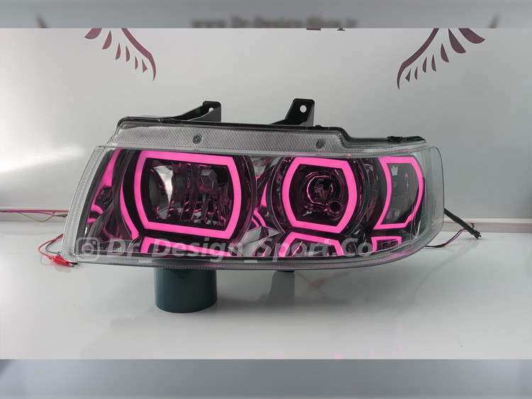 چراغ جلو اسپرت سمند صورتی طرح جدید کلاسیک