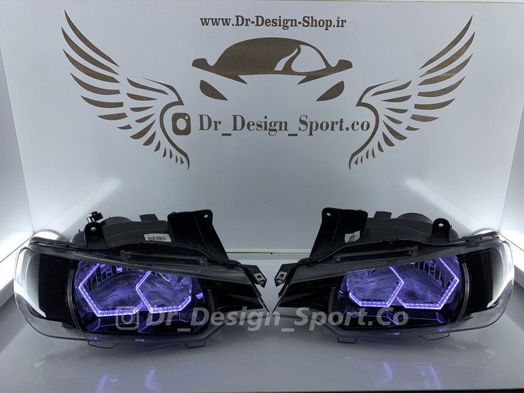 چراغ جلو اسپرت آریسان طرح آی 8 سفید یخی