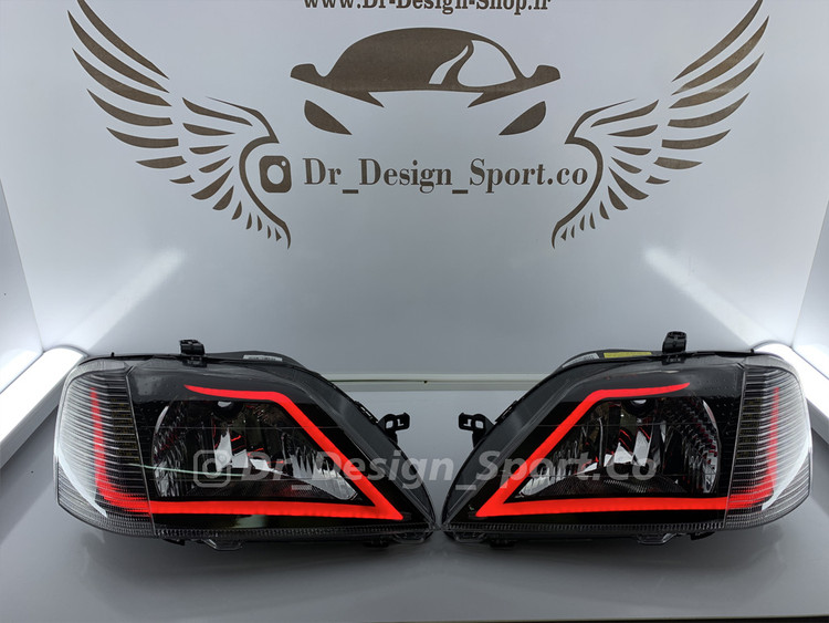 چراغ جلو اسپرت ال 90 طرح آکورد قرمز