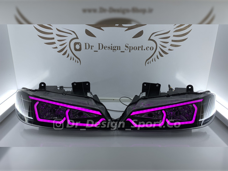 چراغ جلو اسپرت پارس طرح یاکوزا صورتی