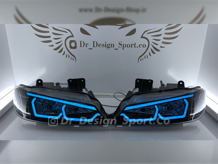 چراغ جلو اسپرت پارس طرح یاکوزا آبی یخی