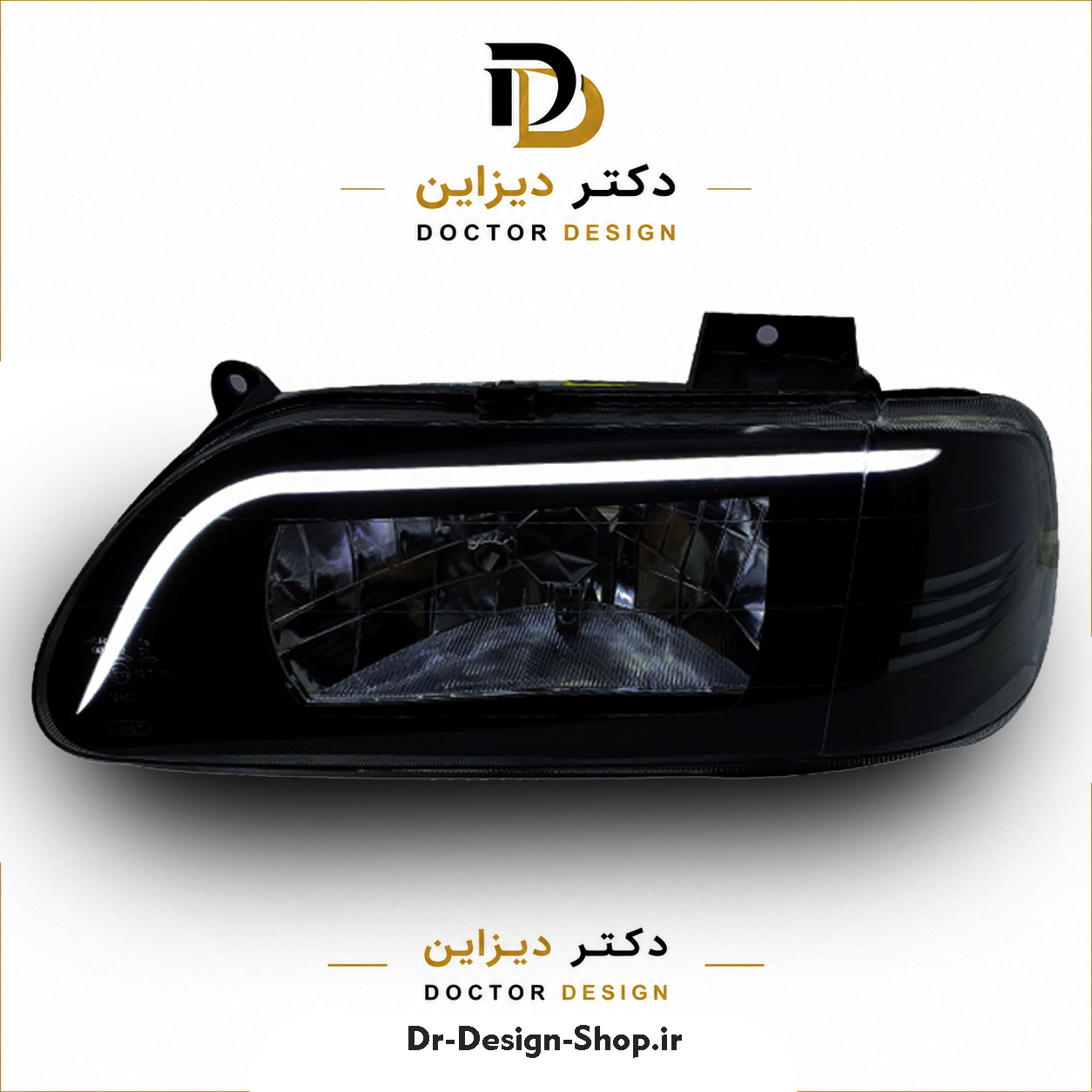 چراغ جلو اسپرت پراید 131 (صبا) مدل C-Class برند مدرن | بسته 2 عددی