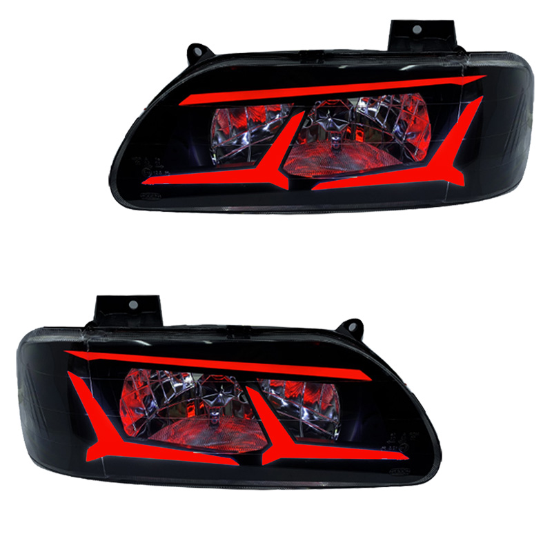 چراغ جلو اسپرت پراید 131 (صبا) مدل Aventador برند مدرن | بسته 2 عددی