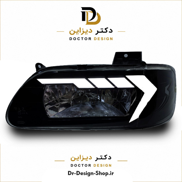 چراغ جلو اسپرت پراید 131 (صبا) مدل Wave برند مدرن | بسته 2 عددی