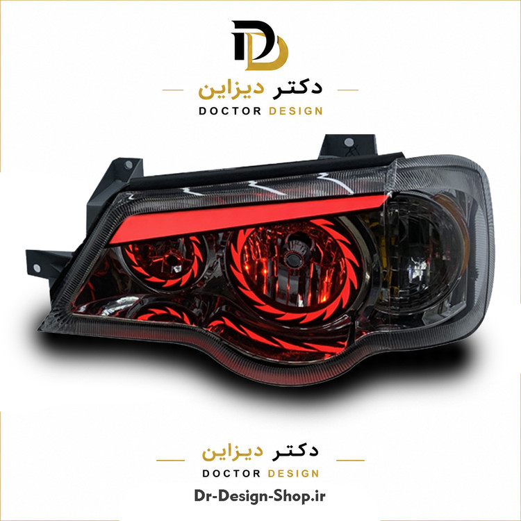 چراغ جلو اسپرت پراید 132 و 111 مدل Turbo برند مدرن | بسته 2 عددی