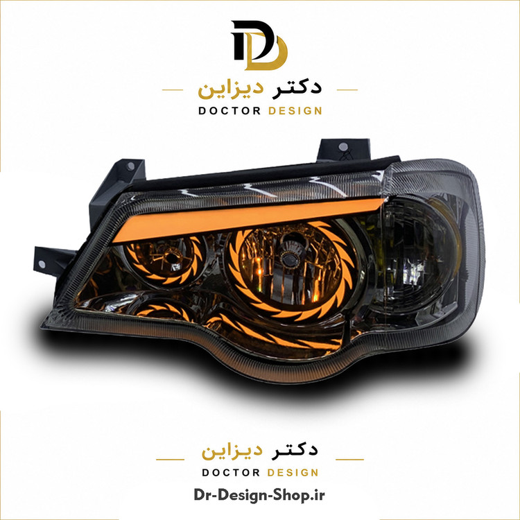 چراغ جلو اسپرت پراید 132 و 111 مدل Turbo برند مدرن | بسته 2 عددی