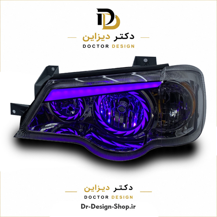 چراغ جلو اسپرت پراید 132 و 111 مدل Turbo برند مدرن | بسته 2 عددی