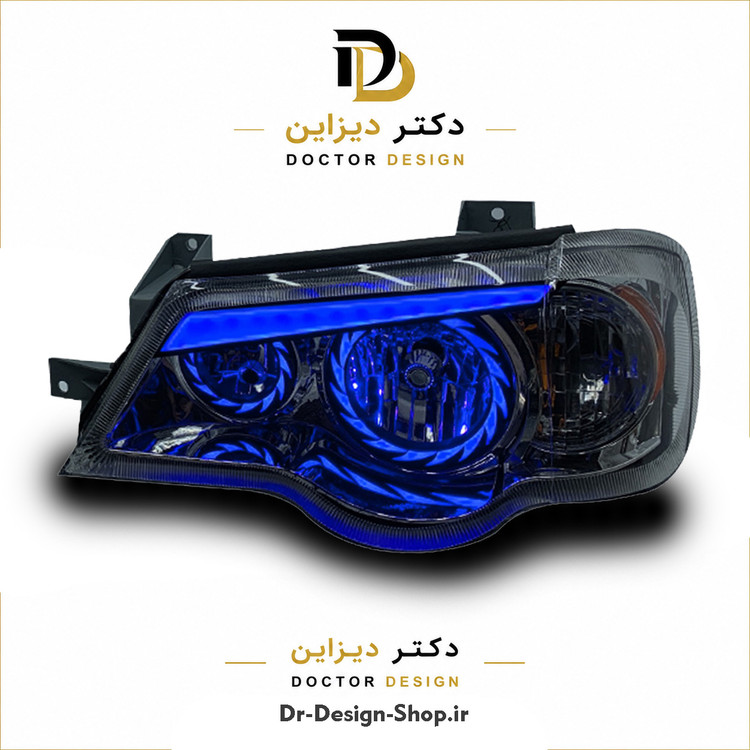 چراغ جلو اسپرت پراید 132 و 111 مدل Turbo برند مدرن | بسته 2 عددی