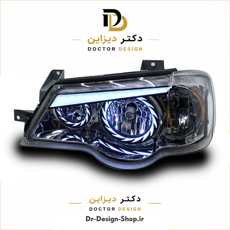 چراغ جلو اسپرت پراید 132 و 111 مدل Turbo برند مدرن | بسته 2 عددی