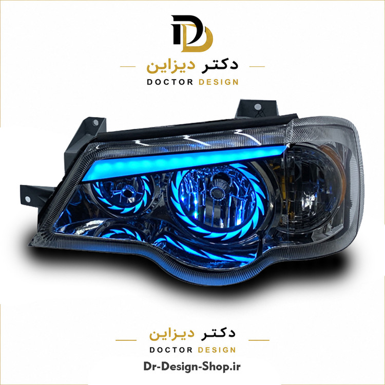چراغ جلو اسپرت پراید 132 و 111 مدل Turbo برند مدرن | بسته 2 عددی