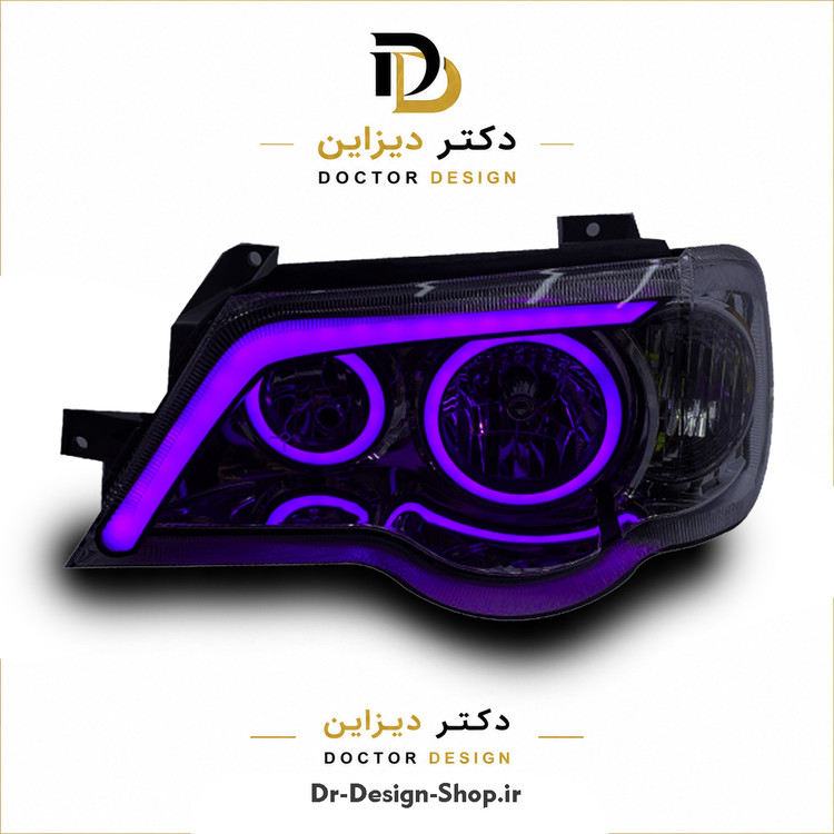 چراغ جلو اسپرت پراید 132 و 111 مدل Bakster برند مدرن | بسته 2 عددی