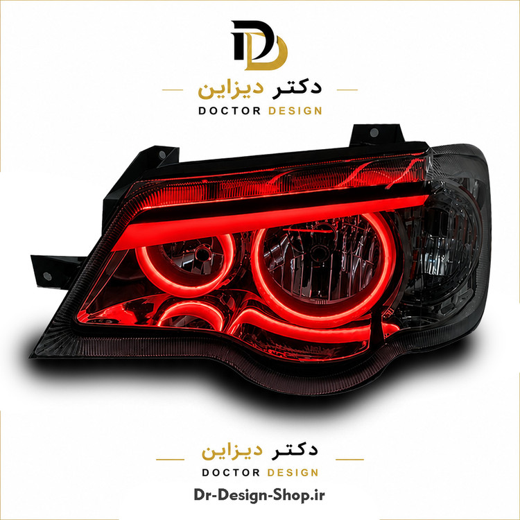 چراغ جلو اسپرت پراید 132 و 111 مدل 3D BMW برند مدرن | بسته 2 عددی