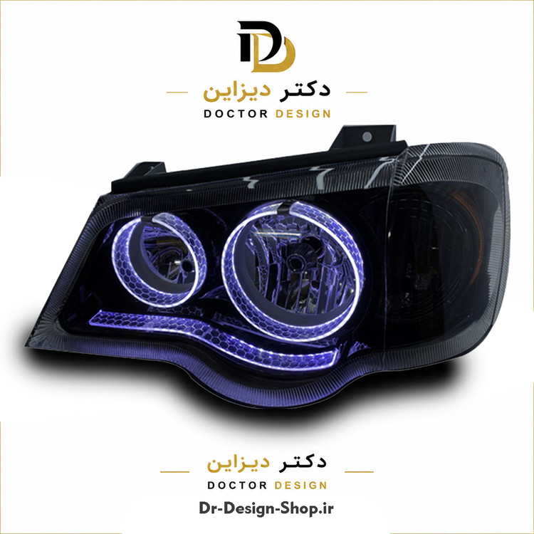 چراغ جلو اسپرت پراید 132 و 111 مدل 3D Plus برند مدرن | بسته 2 عددی