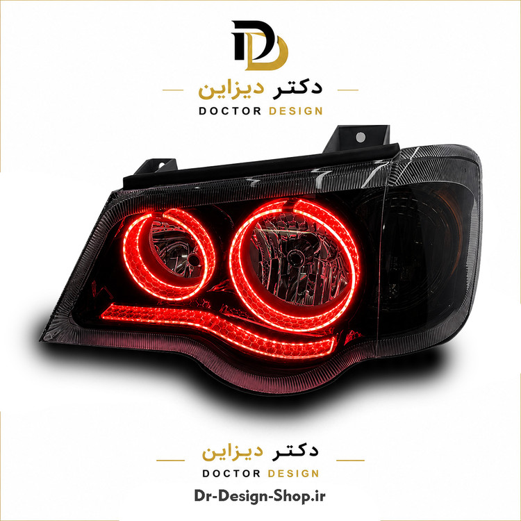 چراغ جلو اسپرت پراید 132 و 111 مدل 3D Plus برند مدرن | بسته 2 عددی
