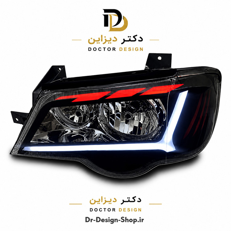 چراغ جلو اسپرت پراید 132 و 111 مدل Audi R8 برند مدرن | بسته 2 عددی