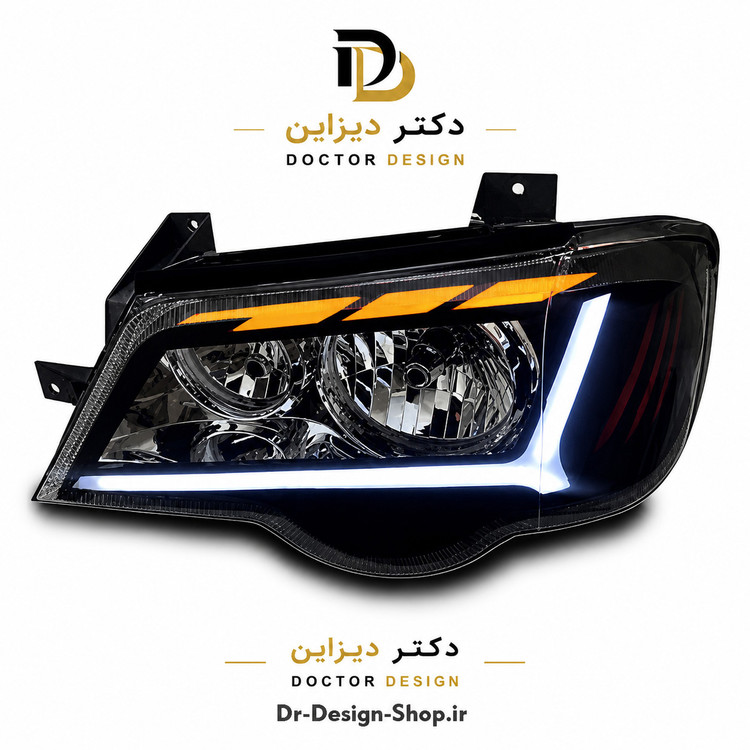 چراغ جلو اسپرت پراید 132 و 111 مدل Audi R8 برند مدرن | بسته 2 عددی