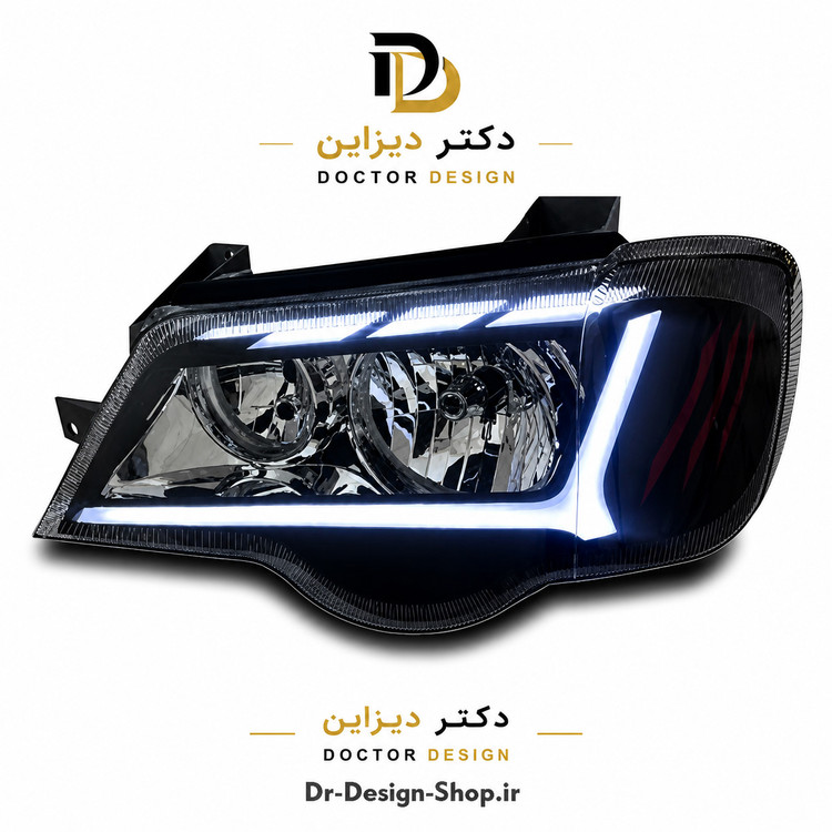 چراغ جلو اسپرت پراید 132 و 111 مدل Audi R8 برند مدرن | بسته 2 عددی