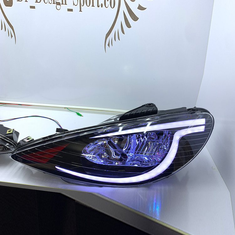 چراغ جلو اسپرت پژو 206 مدل Subaru برند مدرن | بسته 2 عددی