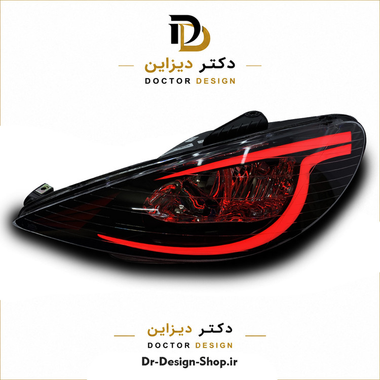 چراغ جلو اسپرت پژو 206 مدل Subaru برند مدرن | بسته 2 عددی