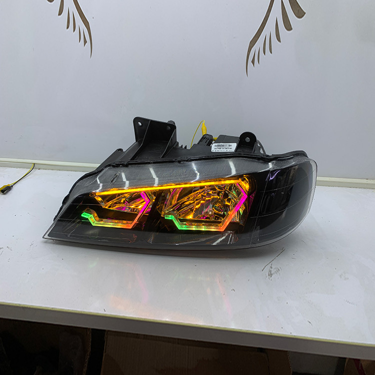 چراغ جلو اسپرت پژو پارس مدل 3D Hexa دو حالته برند مدرن | بسته 2 عددی