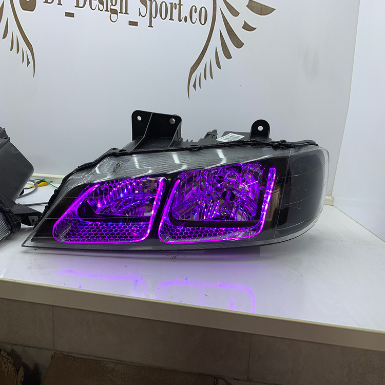 چراغ جلو اسپرت پژو پارس مدل 3D U برند مدرن | بسته 2 عددی