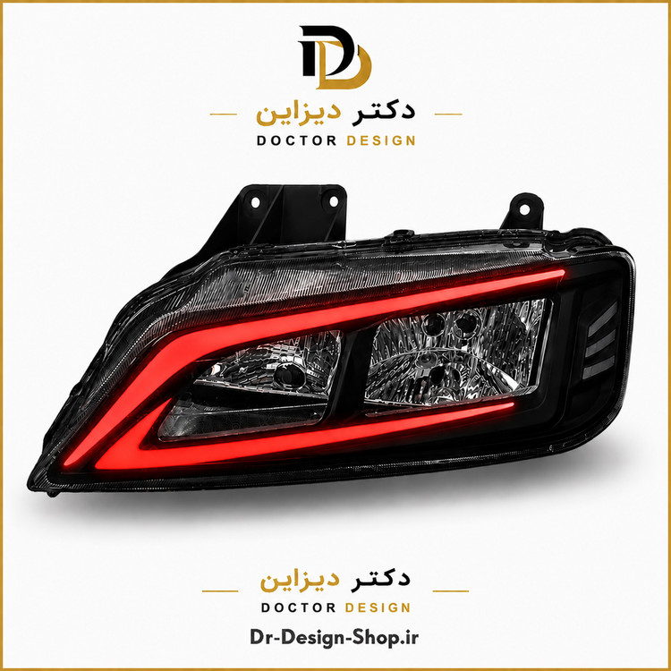 چراغ جلو اسپرت پژو پارس مدل Lexus برند مدرن | بسته 2 عددی