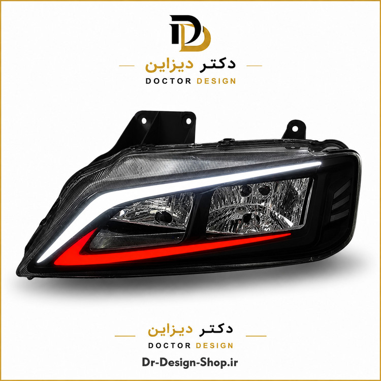 چراغ جلو اسپرت پژو پارس مدل Lexus برند مدرن | بسته 2 عددی