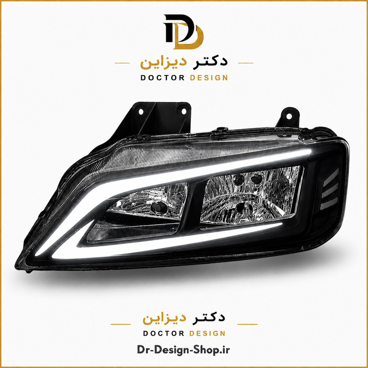 چراغ جلو اسپرت پژو پارس مدل Lexus برند مدرن | بسته 2 عددی