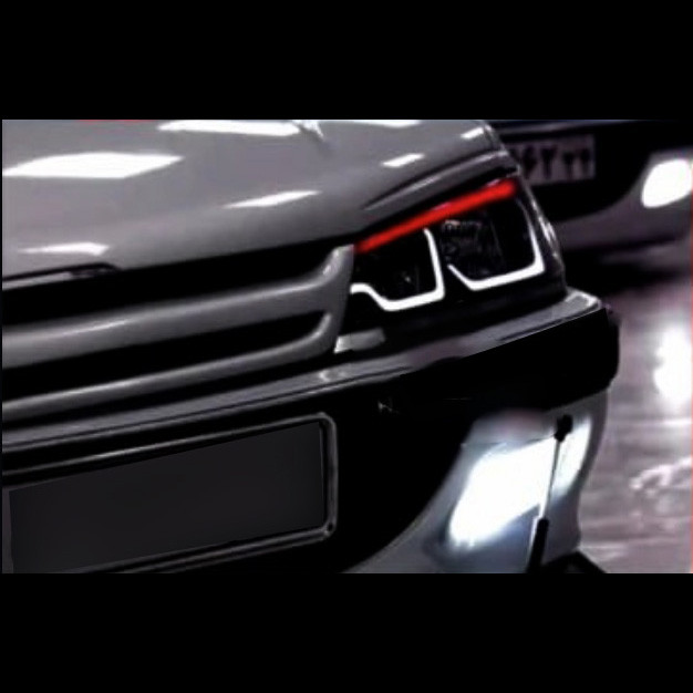 چراغ جلو اسپرت پژو پارس مدل BMW برند مدرن | بسته 2 عددی